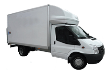 Van Hire Avonmouth - White Ford Luton Box with Tail Lift - Van hire Avonmouth